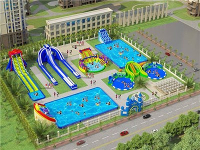 Build up Large Inflatable Water Park